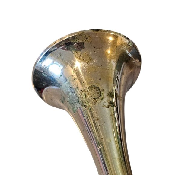 Vintage Brass Candle Stick Holder Tapered Graduated Gold Metal Ball‎ India 9" - Picture 8 of 11